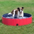 thumbnail image 3 of 80*20cm Collapsible Dog Pool In Dog Basin Dog Tub Pet Swimming Pool, Red, 3 of 5