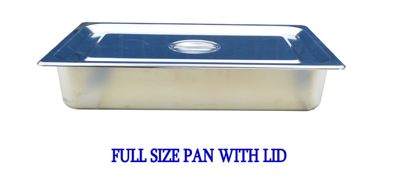 Techtongda Full Size 1/1 GN PAN Food Grade Thick Stainless Steel Lid included 