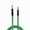 Green, variant on Coluber Cable 1/4" TS Male to 3.5 TRS Male - Pro 3-Pin Microphone Connector