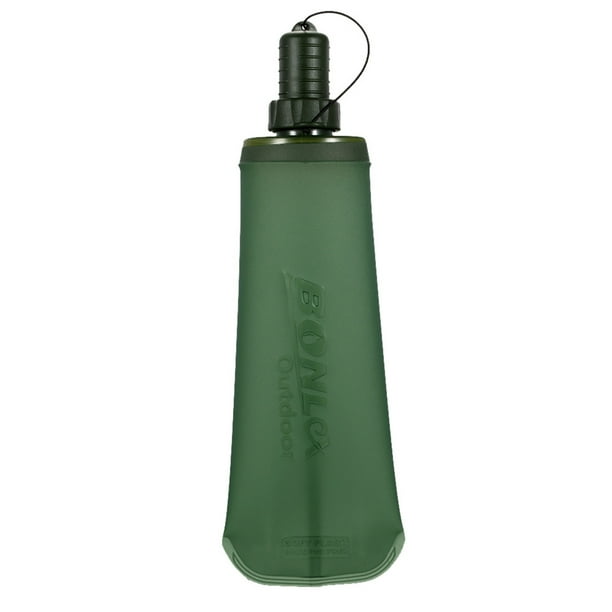 Botella blanda TPU Plegable Suave Frasco Botella de Agua Deportiva Correr Camping Senderismo Bolsa d BONLEX Botella blanda