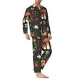 thumbnail image 3 of Bingfone Men'S Pajama Set 2 Piece Loungewear Pjs, Long Sleeve With Pajama Pants-Mushroom With Snails, 3 of 9