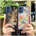 thumbnail image 6 of LYM-Phone Case For MOTO G Play 2024/4G/5G, Dirt-resistant Protective Anti-dust flower Phone Pouch TPU Full wrap Back Cover Graffiti Durable Cartoon Soft case Oil Painting Fashion Design, 6 of 9