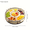 Clear-D, variant on Rotatable 5-Compartment Food Storage Tray with Lid Handle Dried Fruit Snack Vegetable Container Home Kitchen Serving Dish