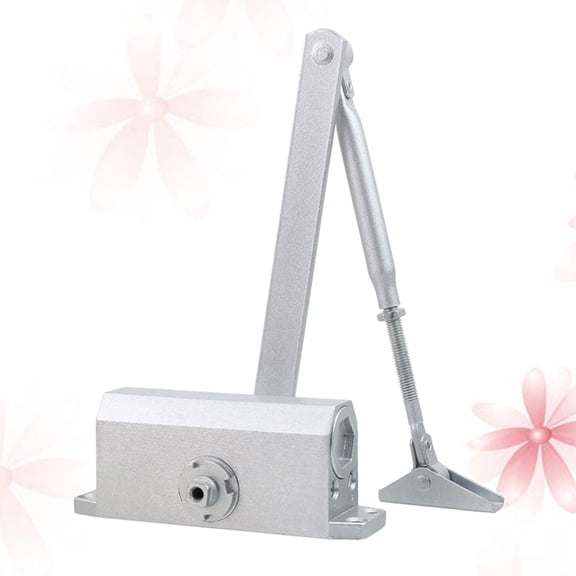 DRAFIDEEP 1Set Commercial Door Closers Hydraulic Buffer Automatic Closing Mechanism for Indoor Door 14.3 x 0.7 x 5.7 In