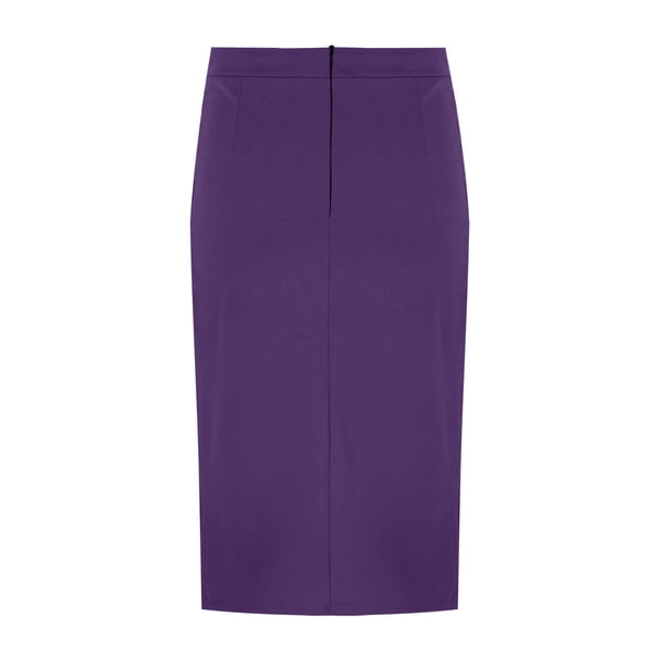 Jupe Femme Rosy Taille 20 – Rose/violet – A-line Brodée – Taille élastiquée
