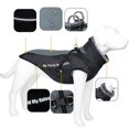 thumbnail image 2 of Plus Size Pet Dog Winter Warm Coat Jacket Reflective Outdoor Clothes Plush Neck Vest, 2 of 5