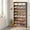 Brown, variant on TribeSigns 9-Tier Shoe Cabinet, White, 93.5 lbs