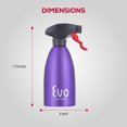 thumbnail image 5 of Pulverizador de aceite Evo de acero inoxidable 18/8, sin aerosol, para aceites de cocina y vinagres de oliva, color morado, capacidad de 16 onzas, 5 of 5