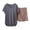 Dark Gray, variant on Jamicy Womens Summer Pajamas Round Neck Soft Loose Short Sleeve Top with Bermuda Shorts Pajama Set Home Wear Two-Piece Set