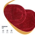 thumbnail image 5 of Superior BATHRUG-OV2PC-SP Cotton Oval Bath Rug Set - Sapphire, 2 Pieces, 5 of 5