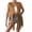 Brown, variant on Womens Western Cowgirl Solid Fringed Hippie Vest Sleeveless Denim Velvet Fringed Jacket Country Concert Rodeo Dress Up