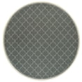 thumbnail image 2 of Style Haven  Marianna Simple Lattice Navy/ Off-White Loop Pile Indoor Outdoor Area Rug Grey/Off-White 7'10" Round 8' Round Indoor,Outdoor Patio,Dining, 2 of 5