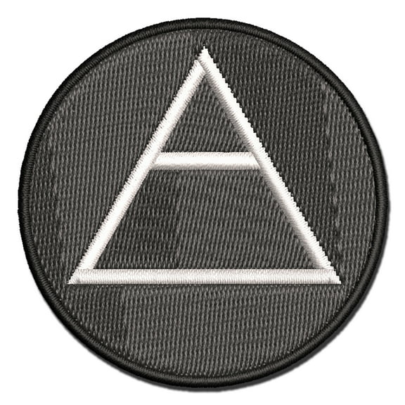 Triangle Witch Symbol Air Wicca Element Applique Multi-Color Embroidered Iron-On Patch - 2.5 Inch Small