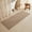 Beige-2' x 5' (Runner), variant on Black Long Bathroom Rug Waffle Runner Non Slip Washable Super Absorbent Quick Dry Boho Farmhouse Bath Decor 72"x24"