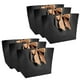 thumbnail image 4 of Bolsas De Papel Negras Detalles Exquisitas Bolsas De Embalaje Boutique Dorado Para Ocasiones Especiales, 4 of 7