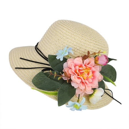 

koaiezne Hat Straw Hat Sun Hats Hat Girls Breathable Summer Boy Baby Kids Flower Kids Hat Kids Fruit Hat Baby Bonnet 12 18 Months