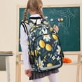 thumbnail image 7 of FORMRS Unisex School Backpack 17" Student Travel Bag with Laptop Compartment, Lemon Flowers, 7 of 7