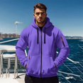 thumbnail image 3 of Comfortable Men Athletic Hooded Jacket Double Zipper Storage Sports Look, 3 of 18