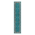 thumbnail image 2 of Unique Loom Medina Collection Area Rug - Hijaz (2' 2" x 10' Runner Arctic Aqua Blue/Black), 2 of 6