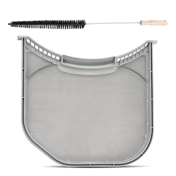 ADQ56656401 LG Dryer Lint Filter Replacement for Kenmore Dryers, Stainless Steel Mesh Dryer Lint Trap with Vent Cleaner Brush, Replaces ADQ566564 AP4457244 PS3531962, 11.9 x 10.9 in