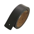 thumbnail image 2 of Cinturones de cuero PU para hombre, sin hebilla con agujeros, cinturón de repuesto para hombre. Negro, 2 of 9