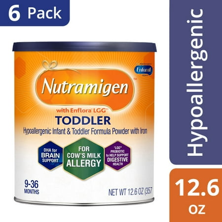 hypoallergenic formula lgg nutramigen powder toddler oz cans pack walmart