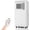White, variant on 8000 BTU Portable AC, 3-in-1 Remote Unit with 24H Timer, Sleep Mode, Dehumidify/Fan, Up to 350 sq ft, Black
