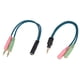 thumbnail image 1 of 2pcs 3.5mm 4 Polos Audio Estéreo Y Splitter Cable Adaptador A, 1 of 9