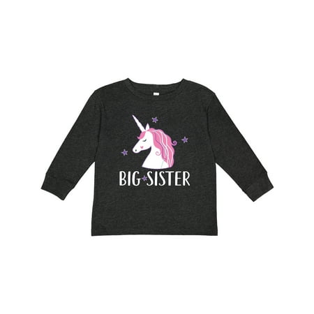 

Inktastic Big Sister Unicorn Girls Long Sleeve Toddler T-Shirt