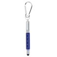 thumbnail image 1 of Bolígrafo multiherramienta 6 en 1 con llavero, destornillador, regla, recambios de bolígrafo de doble punta, bolígrafo de metal azul., 1 of 5