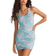 thumbnail image 1 of Hurley Womens Luau Line Mini Dress, Blue, Medium, 1 of 3