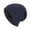 Navy, variant on Fashion Couples Winter Hats for Women and Men Sport Style Solid Stripe Knitted for Outdoor Warmth Navy