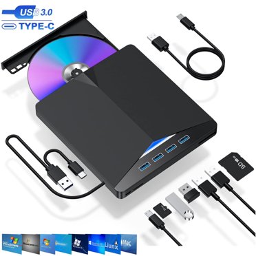 ASUS SDRW-08U9M-U/SIL ZenDrive Slim External DVD Burner Optical Disc 8x ...