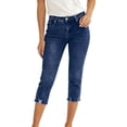 thumbnail image 3 of DuoJiaJ Stretch Capri Pants Slim Fit Ankle Jeans Casual Comfortable Trousers For Everyday Wear Women Casual Pants Blue XL, 3 of 5
