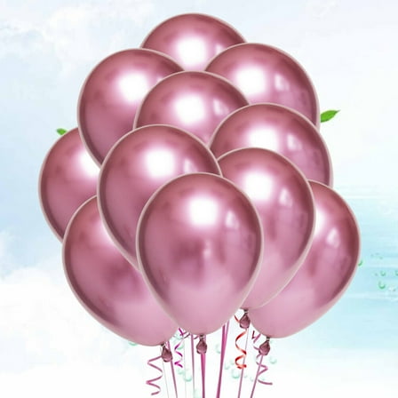 IDEANATEGRATE 50Pcs Pink And Metallic Color Balloon For Wedding And Gathering Decor