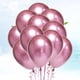 thumbnail image 2 of Globos gruesos de látex de 10 pulgadas, suministros de adornos de fiesta de Color metálico (rosa), 50 Uds., 2 of 6
