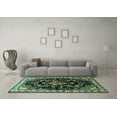 thumbnail image 3 of Ahgly Company Indoor Rectangle Persian Turquoise Blue Traditional Area Rugs, 8' x 12', 3 of 4