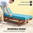 thumbnail image 4 of Outdoor Chaise Lounge Cushion,4" Thick Lounge Chair Cushions with Non-Slip Ties,Water-Resistant and Fade Resistant Lounger Replacement for Patio,21"x72 ", 4 of 7