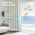 thumbnail image 4 of Cortinas Joydeco 100% opacas de lino natural, 132 x 183 cm, color beige, 4 of 9