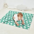 thumbnail image 2 of LightGreen Cartoon Dinosaurs Silhouettes Pattern Blanket,Comfortable Soft Lamb Wool Throw Blanket,All Season,Warm Lightweight Blankets for Sofa Bed Couch Living Room Chair,30"x40", 2 of 4
