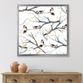 thumbnail image 3 of Designart 'Little Birds Sitting On The Tree Branches I' Traditional Framed Art Print, 3 of 4