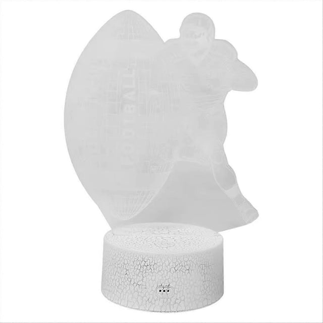 LED Football Light 3D Visual Effects Acrylic Football Sign Lamp