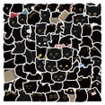 thumbnail image 3 of Paquete de pegatinas Black Cat Anime, 100 unidades, dibujos animados decorativos, 3 of 3