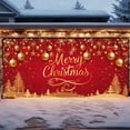 thumbnail image 4 of Christmas Garage Door Cover Decorations, Garage Christmas Buddy Banner Xmas Snow Santa Hanging Decoration Photography Wall Backdrop for Xmas Home Holiday Decor, 157*77In, 4 of 6