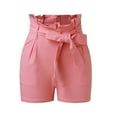thumbnail image 3 of Womens Bermuda Shorts High Waisted Hem Distressed Ripped Casual Beach Vacation Trendy 2025 M-2XL, 3 of 5