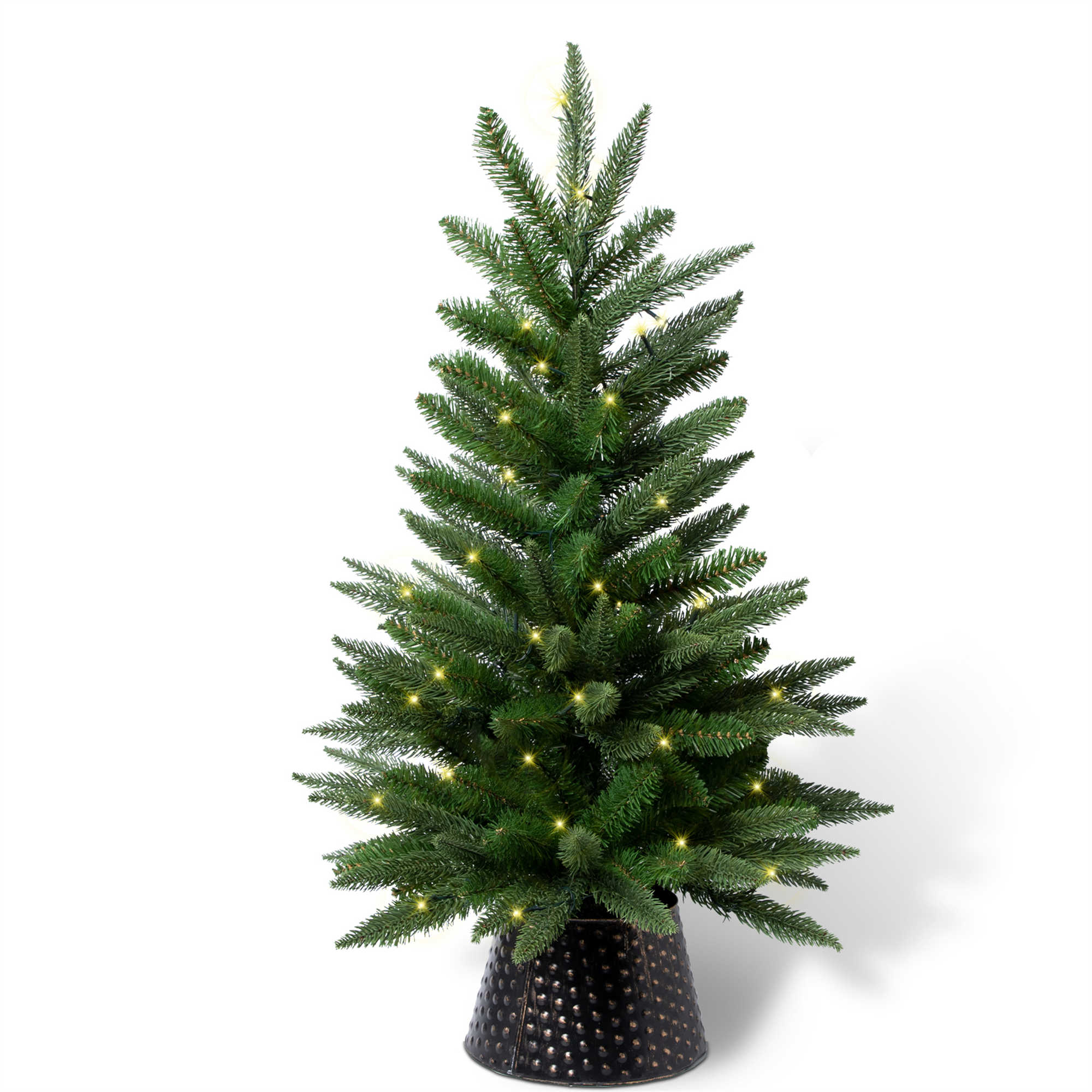 3ft Artificial Christmas Tree Prelit, Tabletop Christmas Tree with