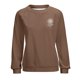 thumbnail image 3 of Gibobby Sudadera oversize mujer Sudadera de cuello redondo para mujer de otoño e invierno suéter colorido de manga larga lindo clásico(Marrón,G), 3 of 4