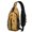 Thanksgiving Colorful Tail Turkey Leaf, variant on Thanksgiving Turkey Pumpkin Maple Leaf Sling Backpack, Travel Shoulder Pack with Earphone Port, Adjustable Strap Gift Ideas for Holiday Birthday Gifts