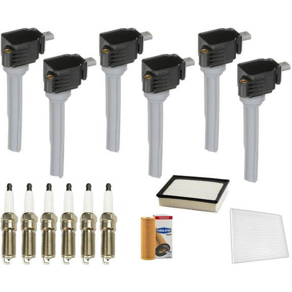 Direct Ignition Coils Spark Plugs Tune Up Kit For Ford Fusion 2.7L 2017-2019