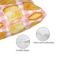 thumbnail image 3 of Pofeuu Tasty Toasts Print Polyester Microfiber Plush Pillowcases, Super Soft and Cozy Pillow Case Covers with Envelop Closure（Pillow core not included）-16"x24", 3 of 6